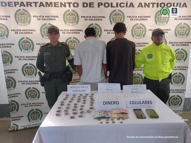 Los capturados no aceptaron cargos por uso de menores de edad para la comisión de delitos. Foto: Fiscalía.