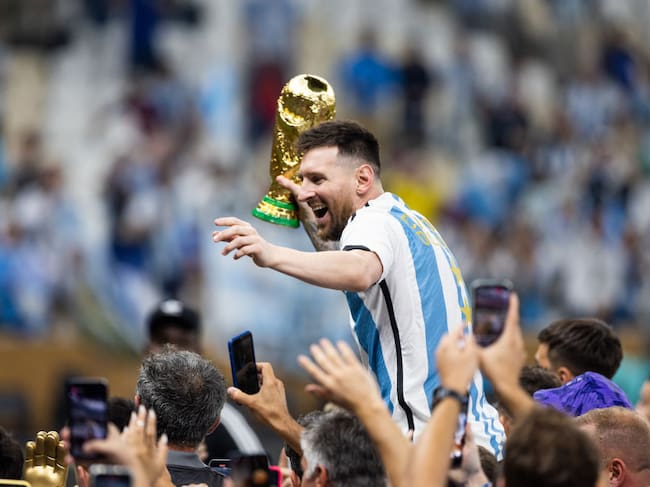 Lionel Messi, campeón del Mundial 2022. (Photo by Simon Bruty/Anychance/Getty Images)