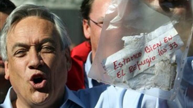 Los mineros pidieron al presidente de Chile que acelere su rescate