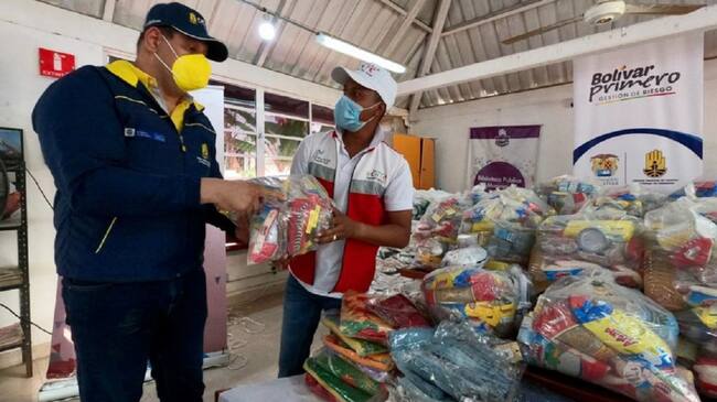 Habitantes del corregimiento de El Rosario recibieron mercados, colchonetas, kits de aseo, zapatos, entre otros artículos