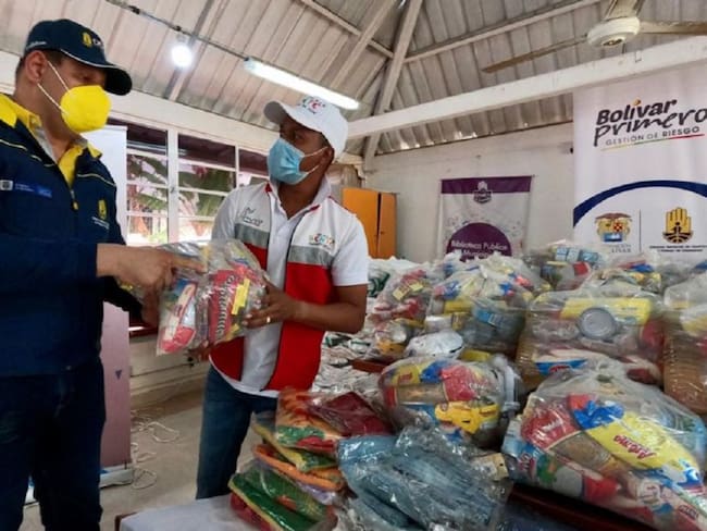 Habitantes del corregimiento de El Rosario recibieron mercados, colchonetas, kits de aseo, zapatos, entre otros artículos
