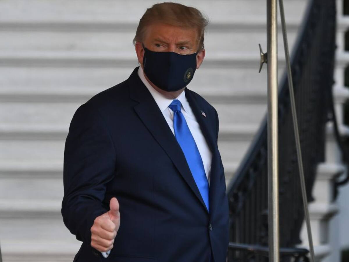 Trump irá al centro médico militar Walter Reed como medida preventiva
