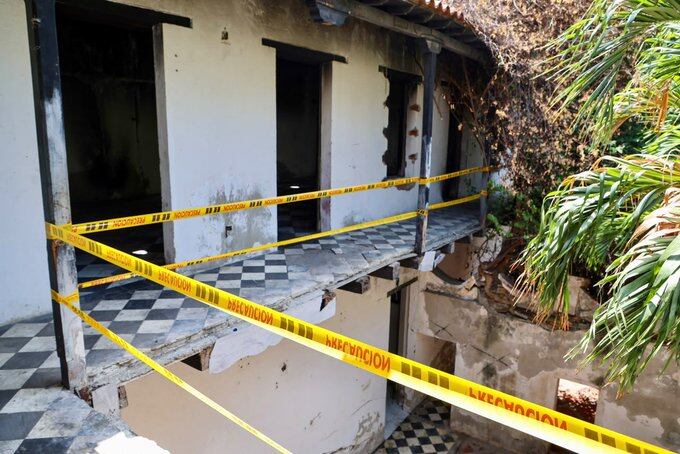 Inicia la recuperación de la casa Madame Agustine en Santa Marta. Foto: Alcaldía de Santa Marta.