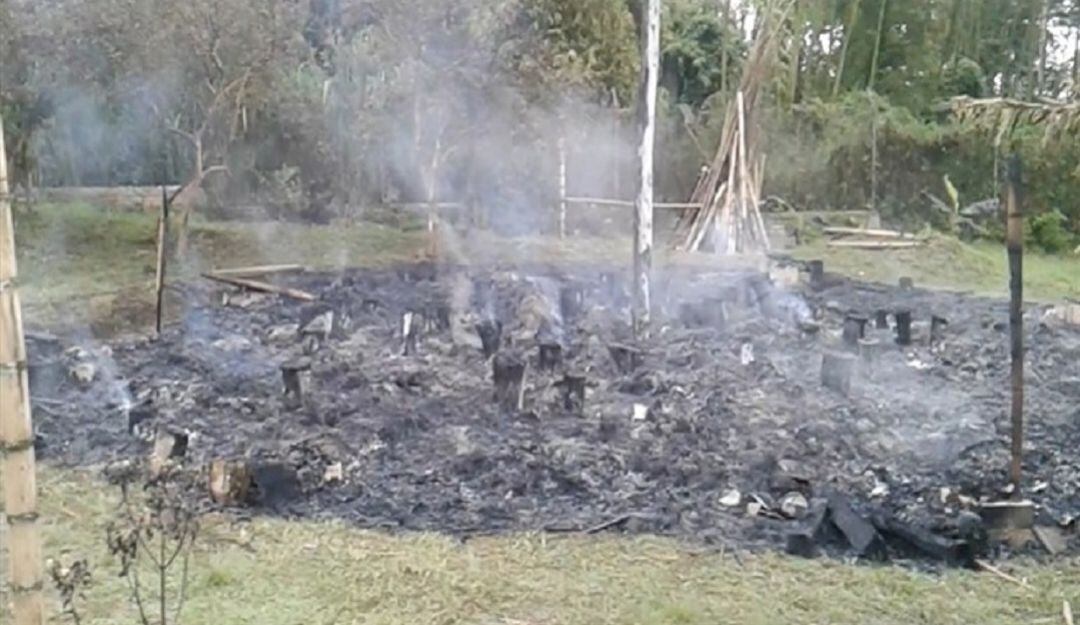 La Casa del Pensamiento después del incendio