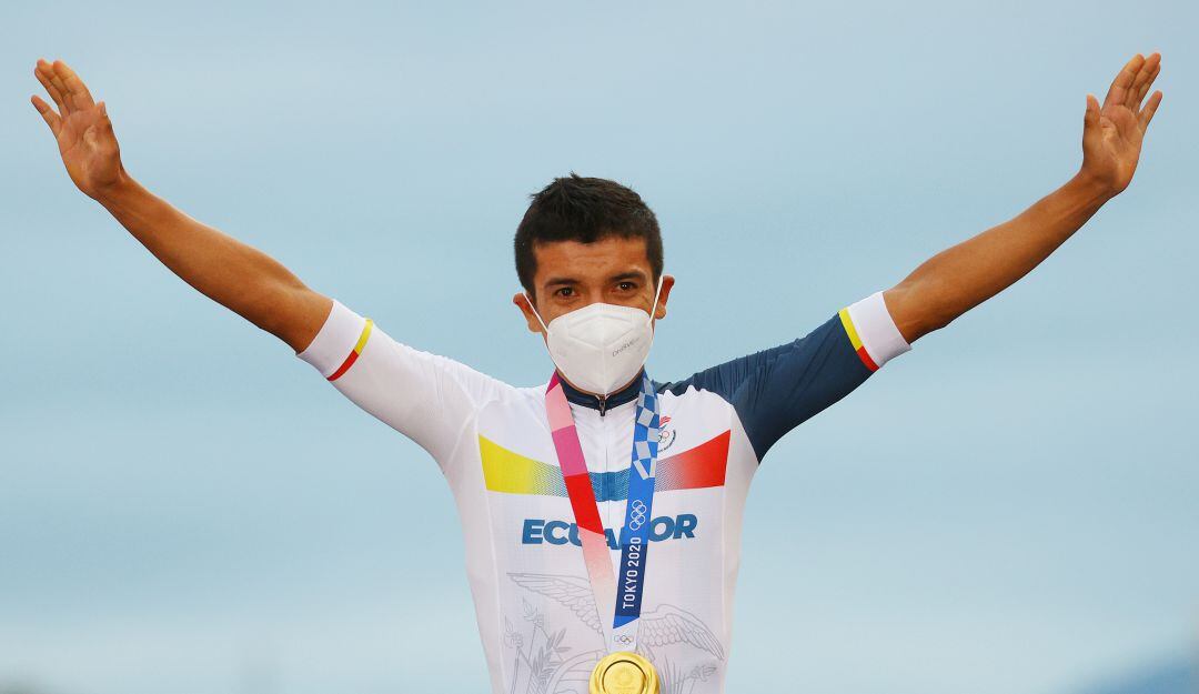 Richard Carapaz en los Juegos Olímpicos de Tokio 2020