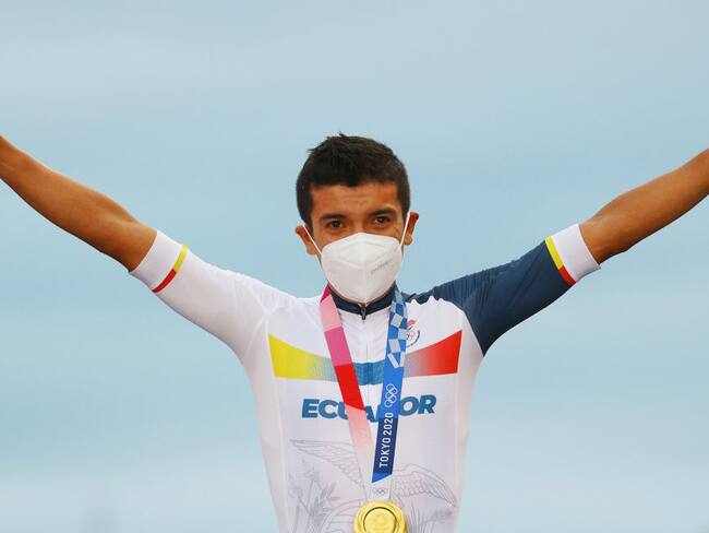 Richard Carapaz en los Juegos Olímpicos de Tokio 2020