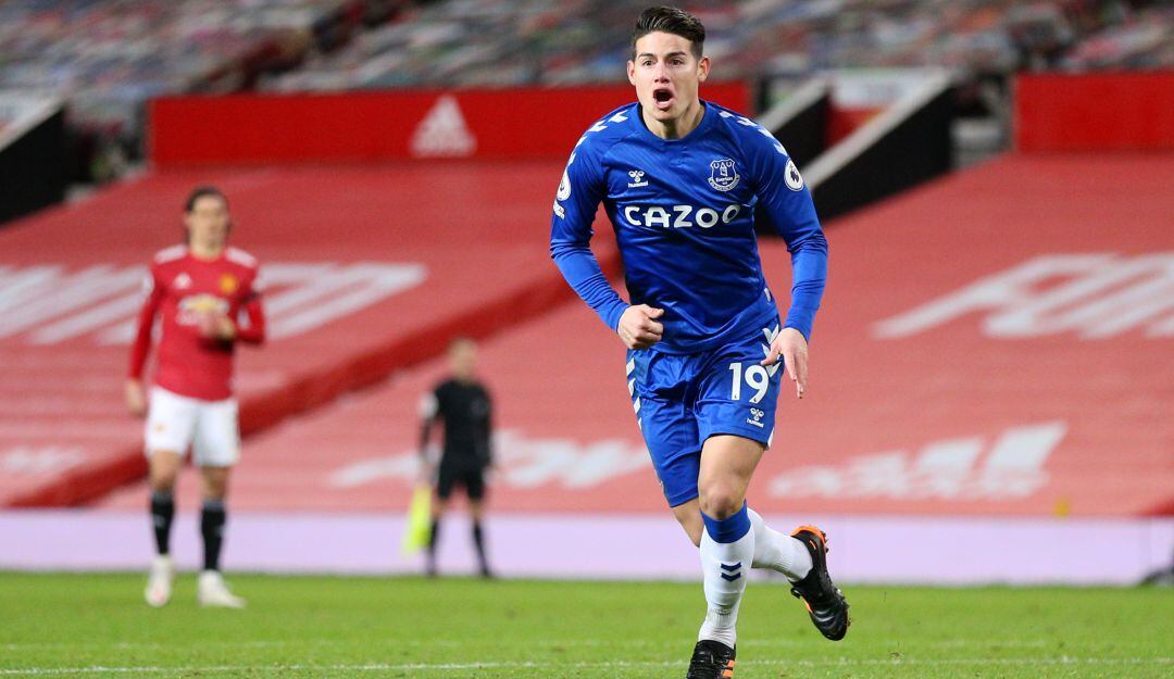 James Rodríguez, jugador del Everton