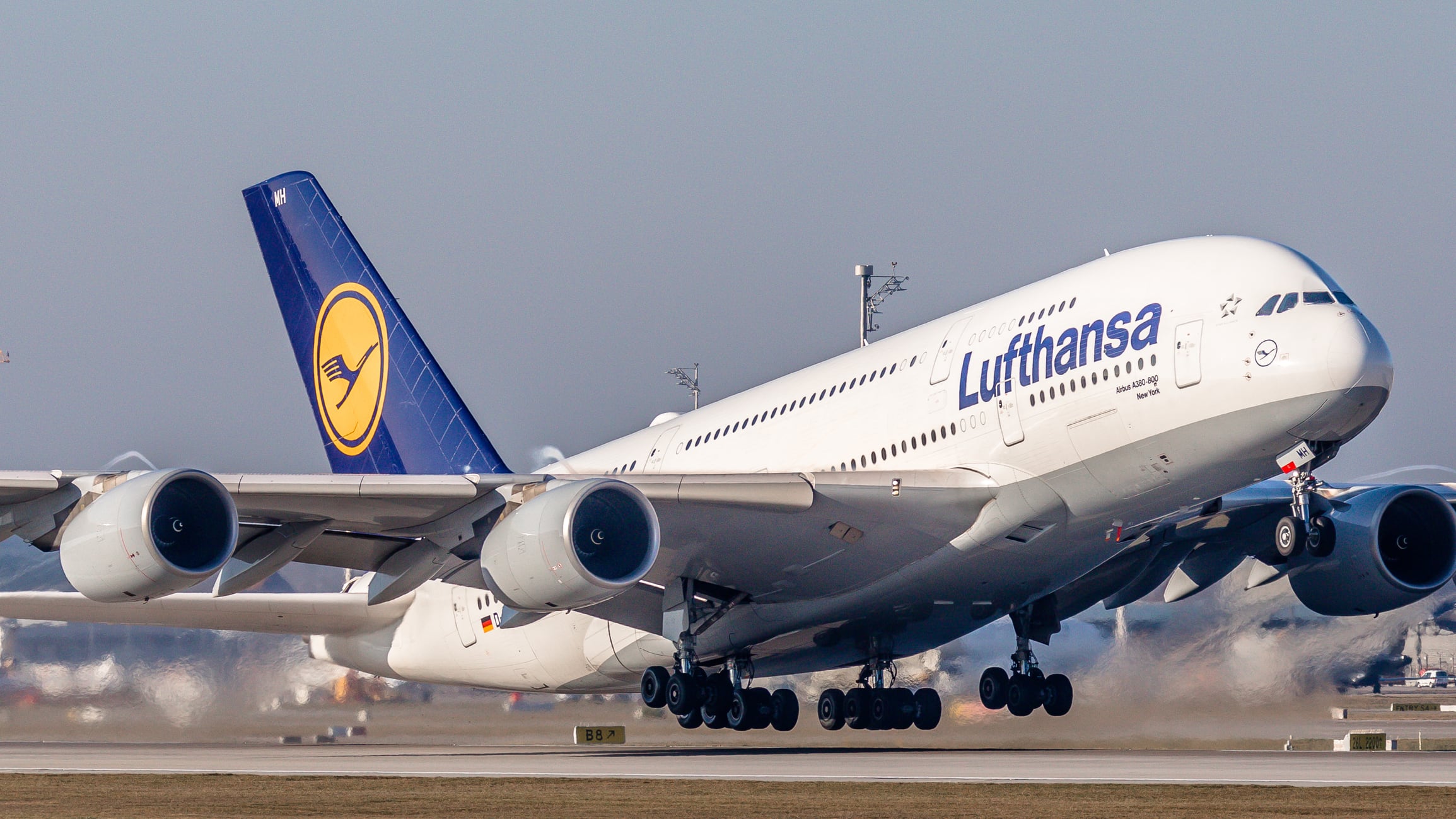 Airbus A380 de Lufthansa. Foto: Getty Images