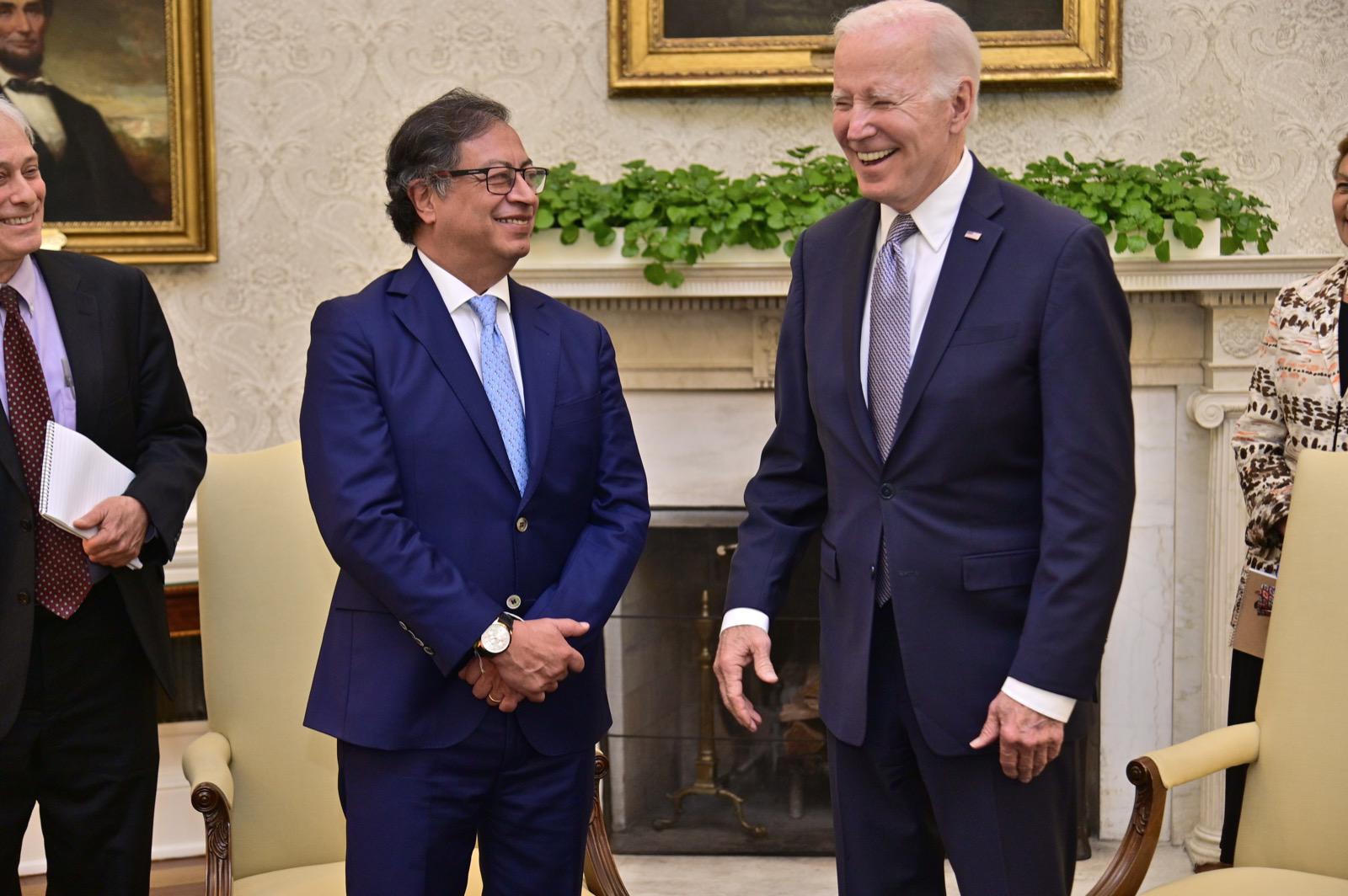 Presidentes Gustavo Petro y Joe Biden. Foto: Presidencia Colombia