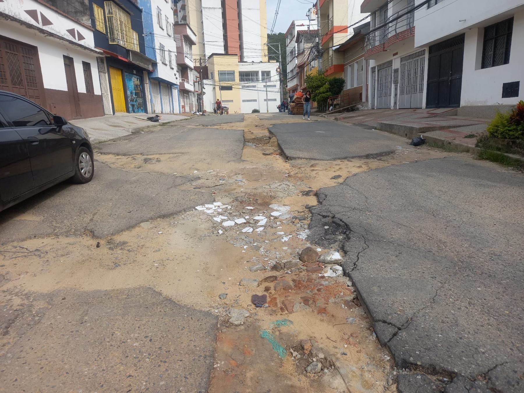 Calle barrio Belén de Ibagué