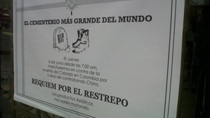 "Los productos asiáticos nos están matando": comercializadores de calzado