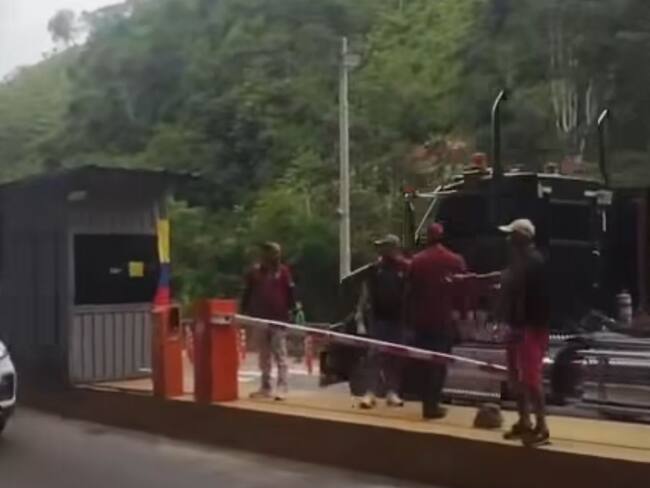 Protesta en el peaje de Cáchira. / Foto: Cortesía.