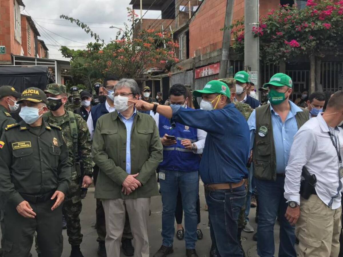 Ya está en Cali el Ministro de Defensa para atender situación de violencia