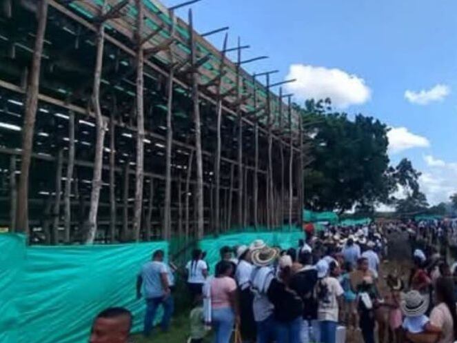 Tarde de vaquillas dejó cinco heridos en Caucasia, Antioquia. Foto: Cortesía.