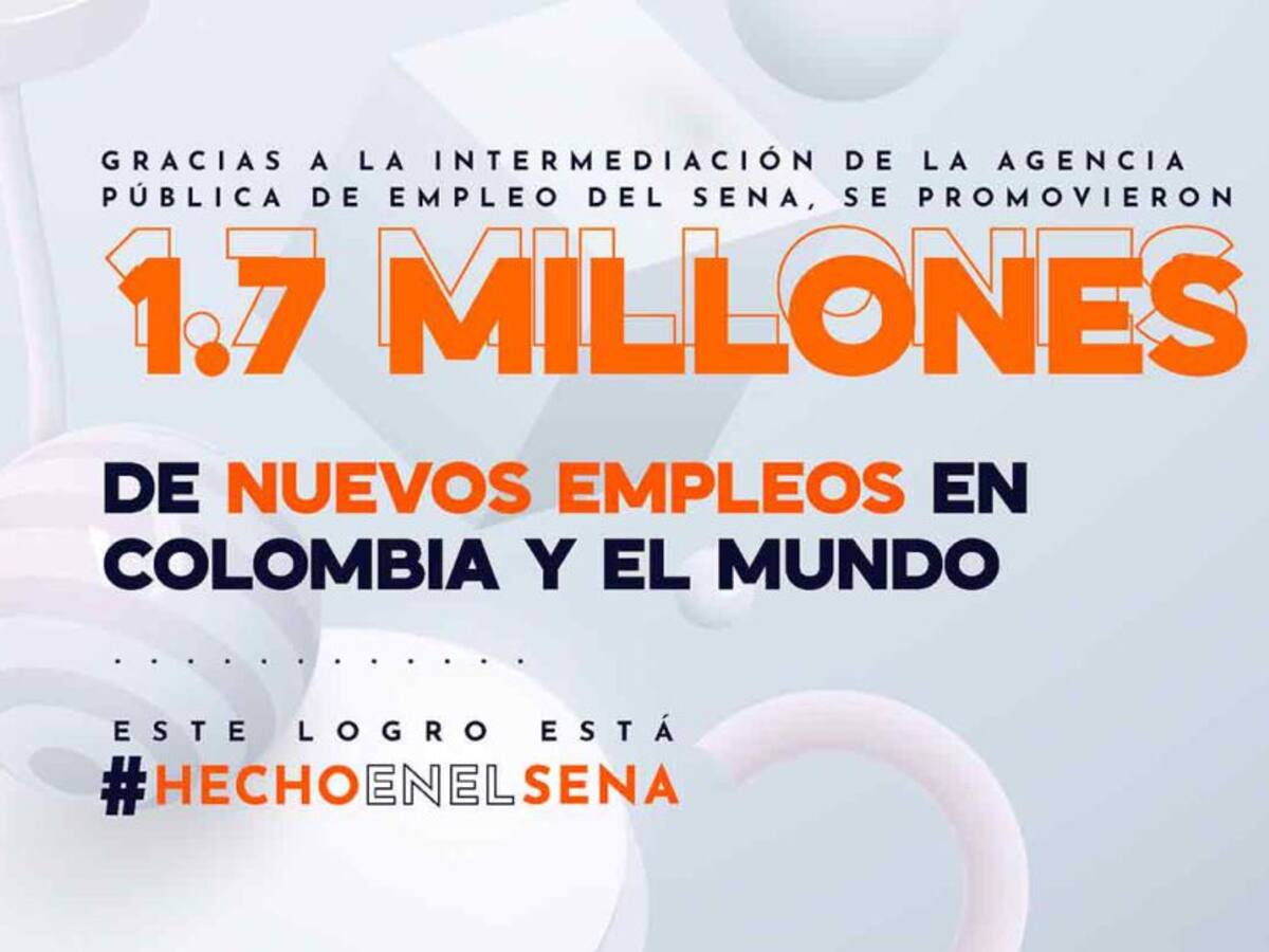 El Sena y más de 1 millón de oportunidades laborales