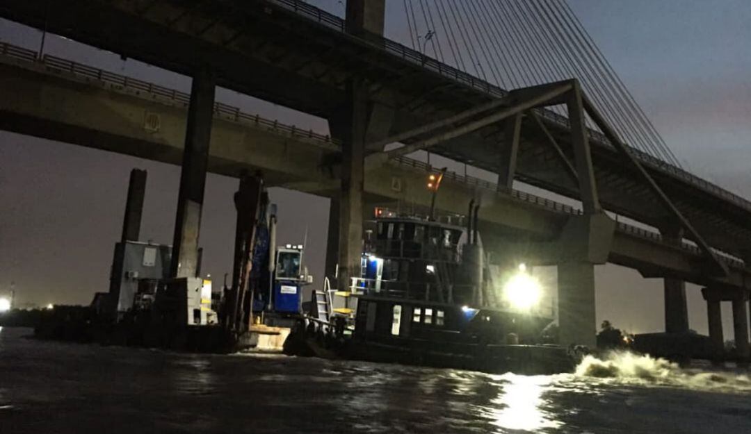 Trabajos en el río Magdalena