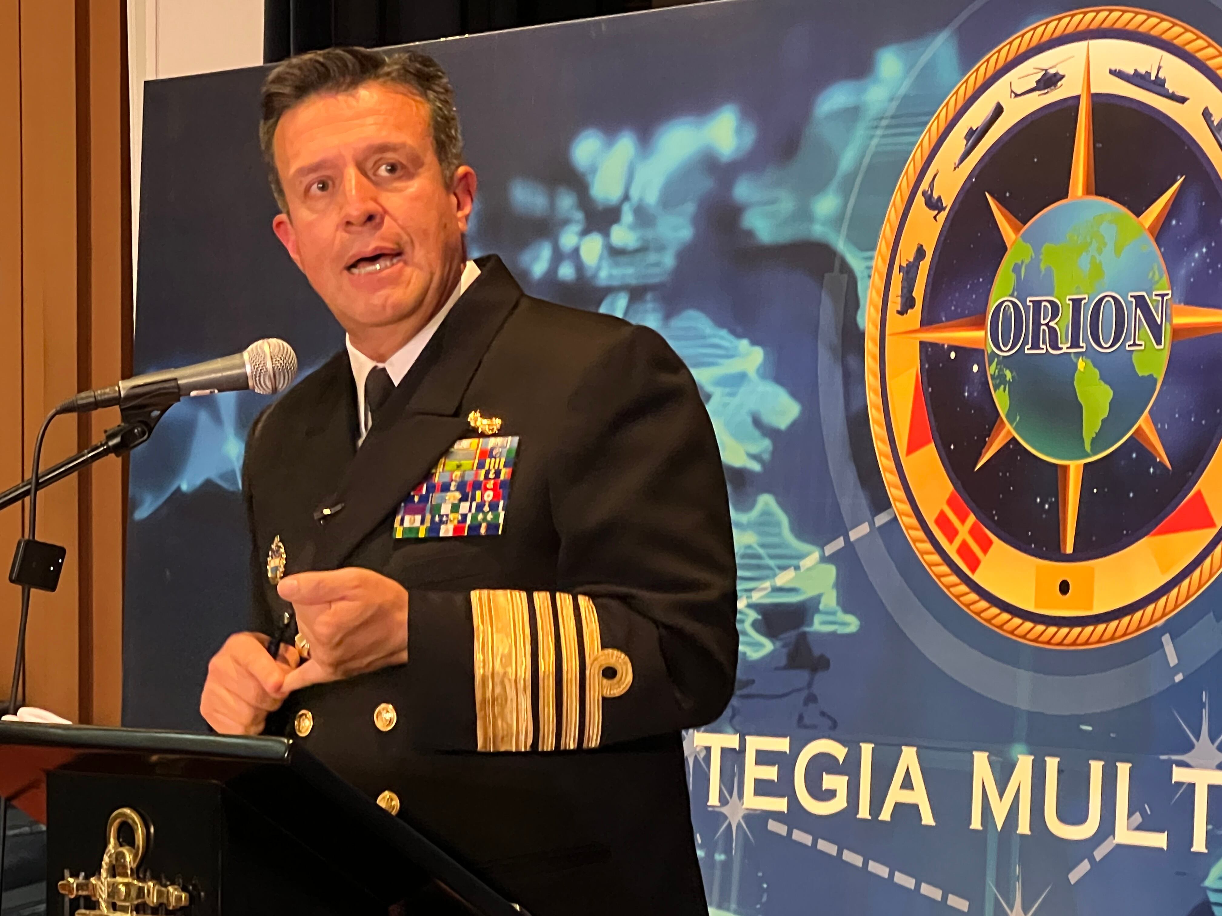 Almirante Francisco Cubides, comandante de las Fuerzas Militares.