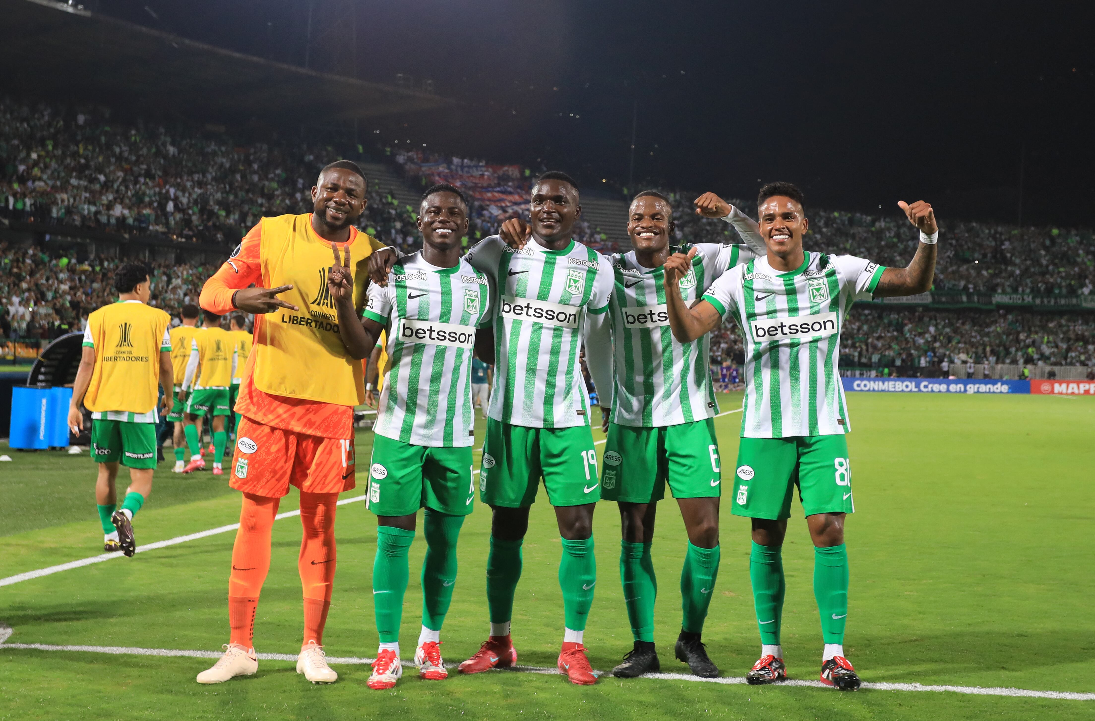 Atlético Nacional en la Copa Libertadores 2025. (Photo by JAIME SALDARRIAGA/AFP via Getty Images)