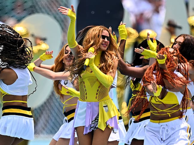 11 June 2026, Mexico, Mexiko-Stadt: Soccer, Men's, World Cup, Opening Match, Mexico vs. South Africa, Group Stage, Group A, Matchday 1, Mexico City Stadium, Shakira performs at the opening ceremony. ATTENTION: In accordance with FIFA regulations, these images may be used exclusively for editorial purposes. Commercial use is prohibited. Furthermore, no video-like sequences may be created, and no alterations may be made to the image, either in the foreground or the background. Photo: Tom Weller/dpa (Photo by Tom Weller/picture alliance via Getty Images)