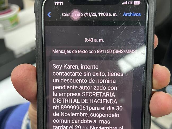¡No se deje engañar! Están llegando falsos mensajes con supuestos descuentos de nómina