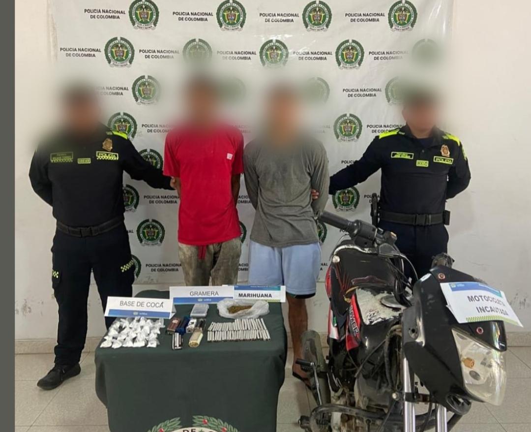 Cayeron dos presuntos expendedores de droga en Magangué