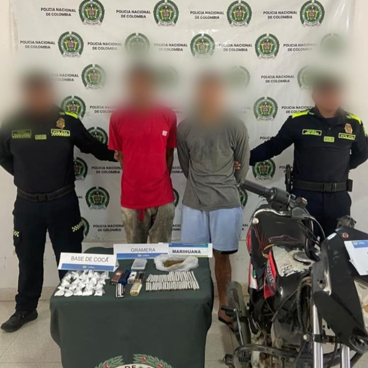 Cayeron dos presuntos expendedores de droga en Magangué, Bolívar