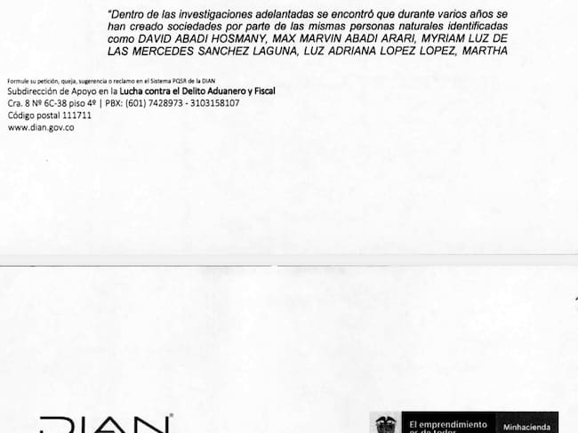 Denuncia penal de la Dian remitida a la Fiscalía sobre Lili Pink.