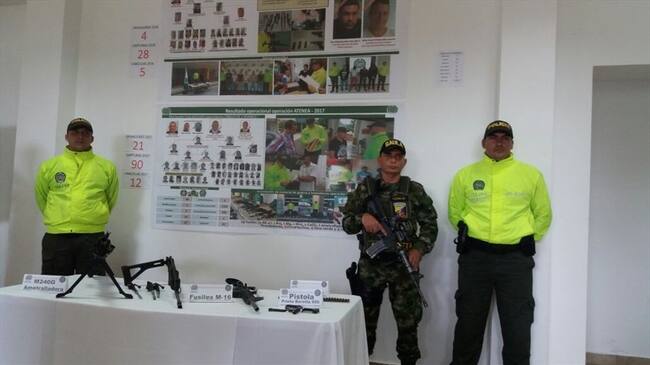 Capturan a 24 presuntos miembros del Clan del Golfo señalados de más de 50 homicidios. Foto: Policía Nacional