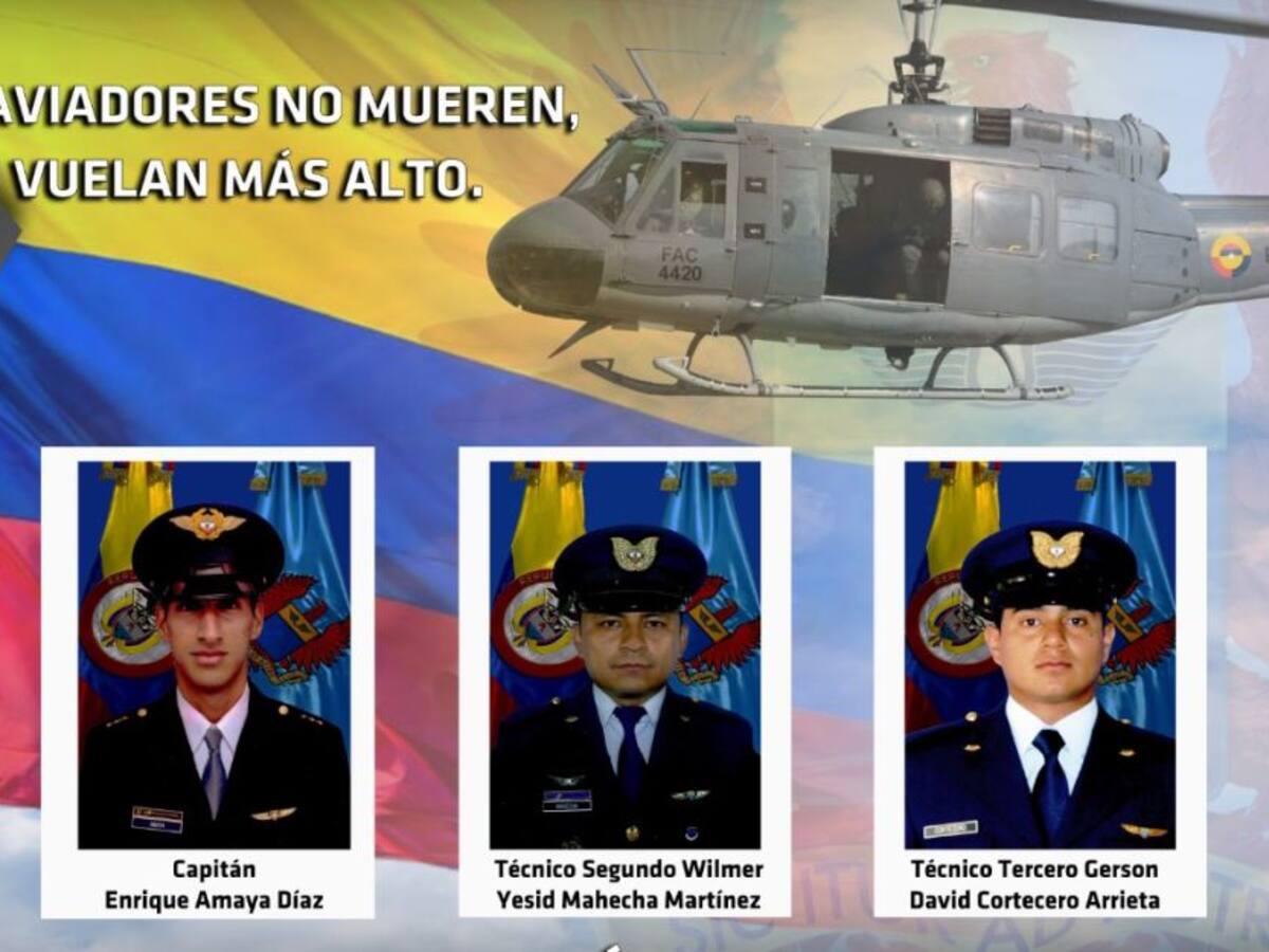 Se conocen las identidades de los militares del accidente aéreo