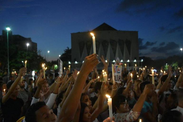 Actividades del 'Paz a la Calle', plaza de la Paz en Barranquilla.