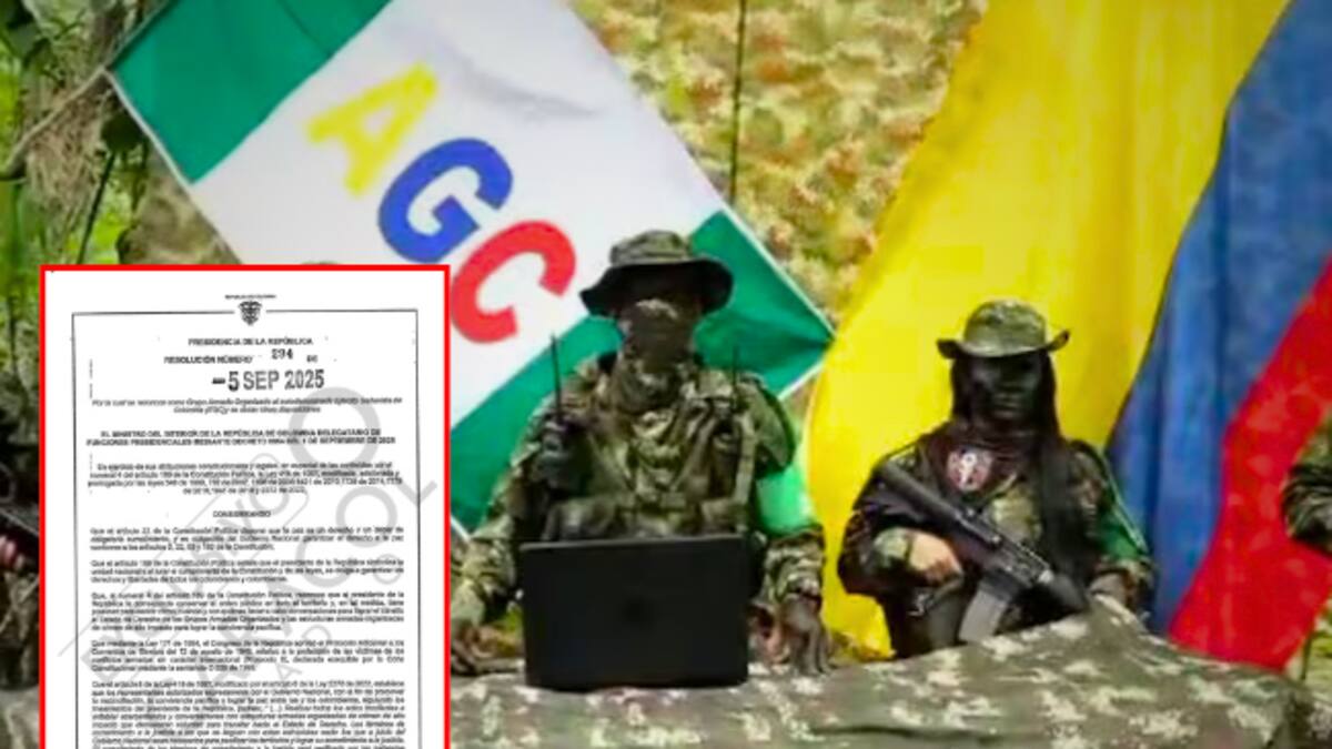 Gobierno Nacional reconoce al Clan del Golfo como Grupo Armado Organizado