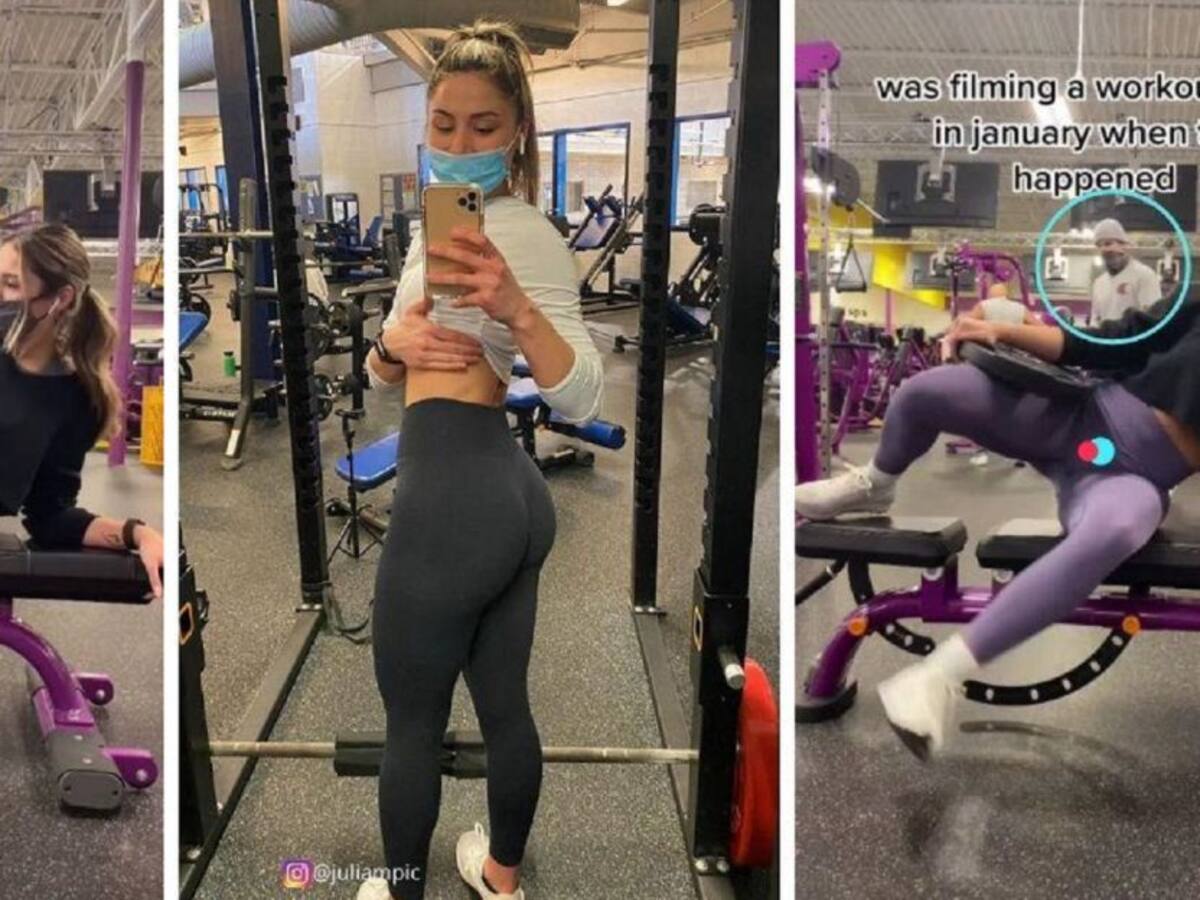 Influencer se dio cuenta que la acosaban al hacer ejercicio para la cola