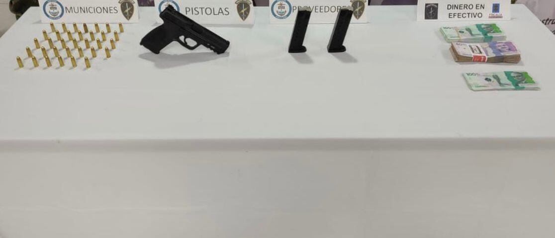 Material decomisado a presuntos disidentes en Tumaco. Foto: Armada Nacional