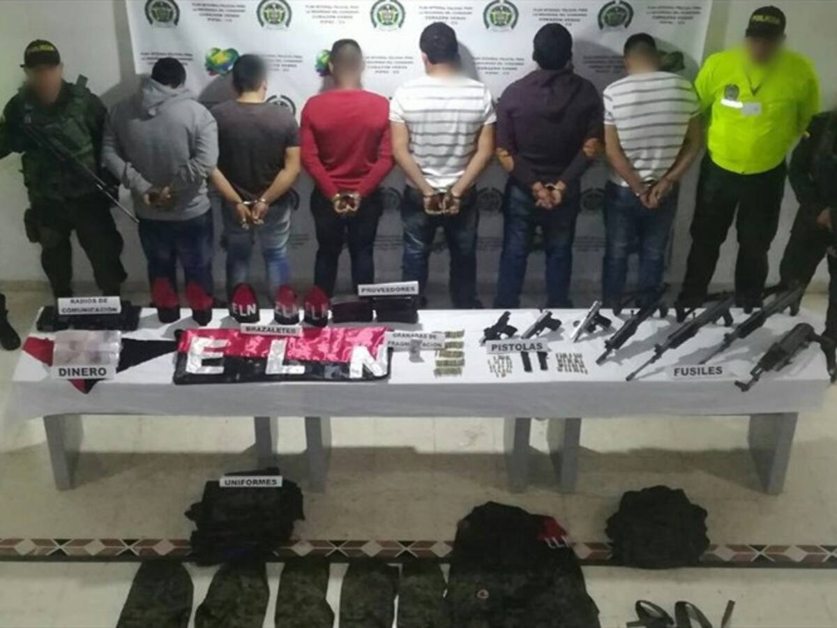 Capturan a seis presuntos guerrilleros del ELN en Nariño
