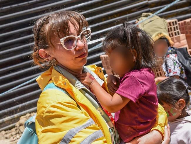 Altos riesgos de inseguridad alimentaria sufren los menores Emberá que se quedaron en Bogotá. Cortesía: Alcaldía de Bogotá