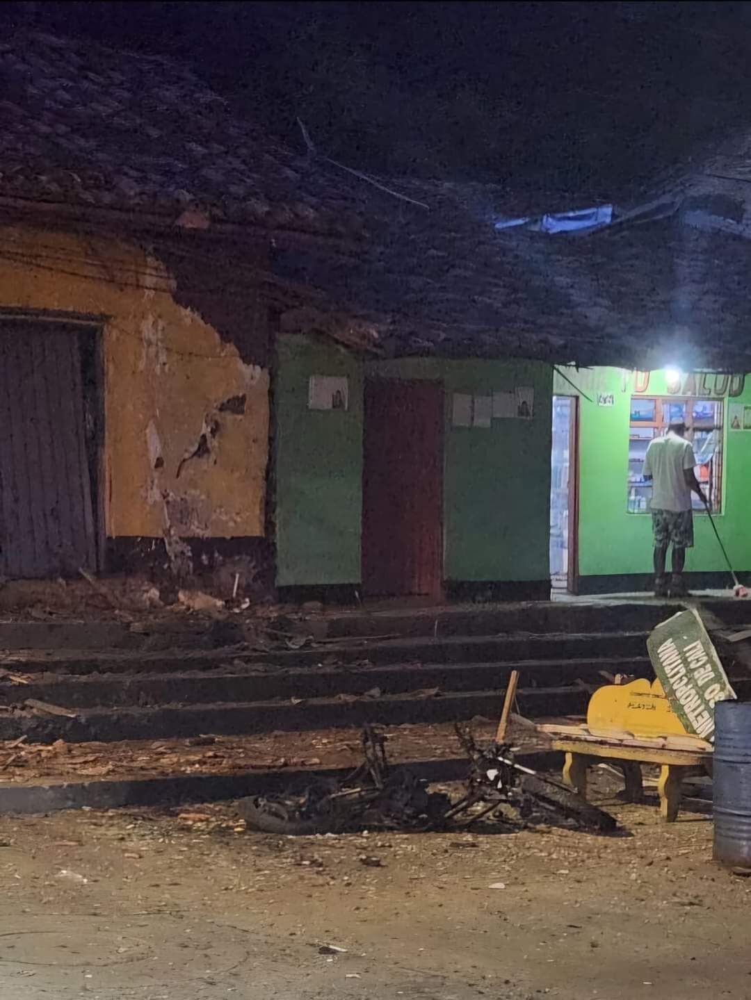 Explosión de ‘motobomba’ y un policía herido tras ataques de disidencias en Jamundí - Redes Sociales
