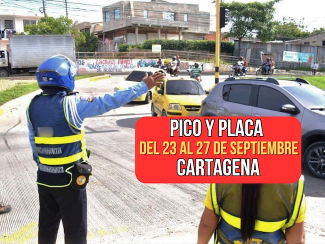 Policía de tránsito en la ciudad (Tránsito Cartagena DATT) / Pico y placa en Cartagena