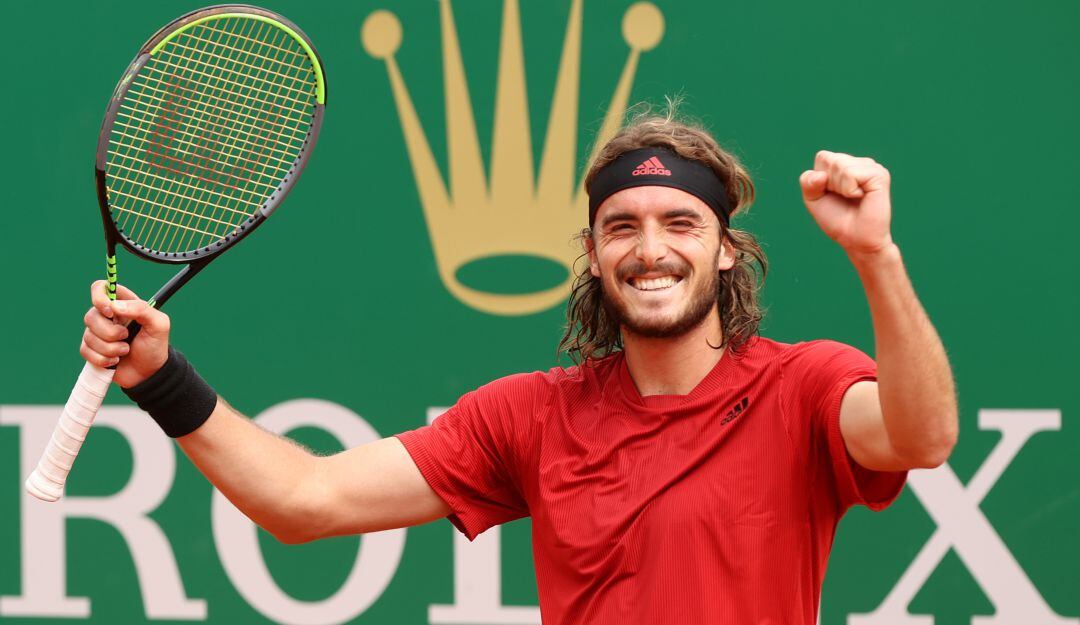 Stefanos Tsitsipas festeja tras ganar su primer Masters 1.000.