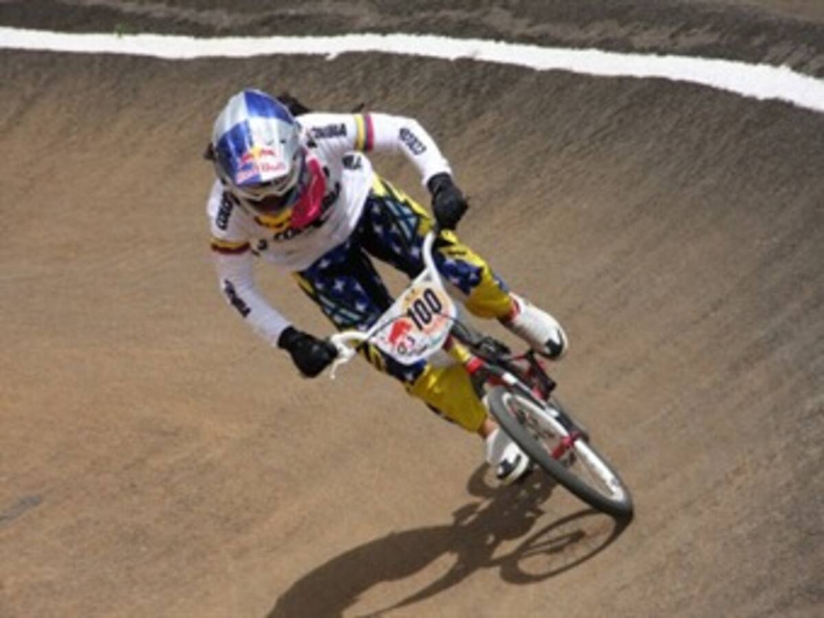 Mariana Pajón hizo tercer mejor tiempo en fase de siembra de BMX