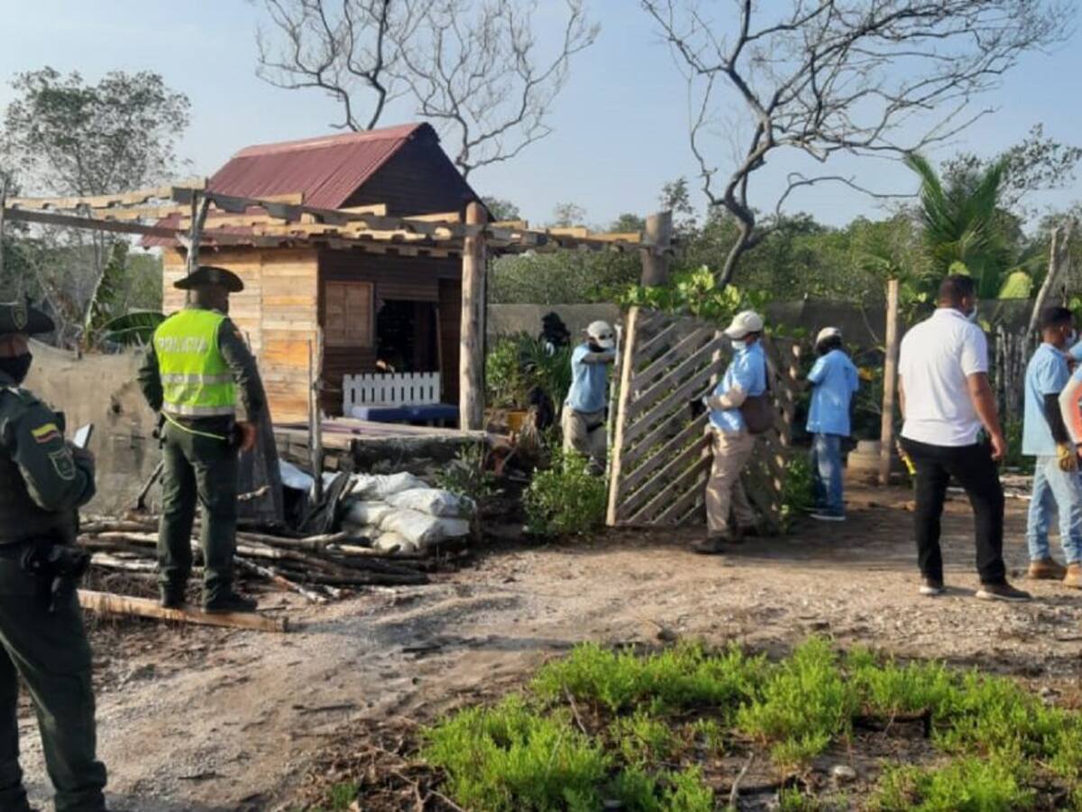 Recuperaron terrenos de bajamar invadido por inescrupulosos en La Boquilla