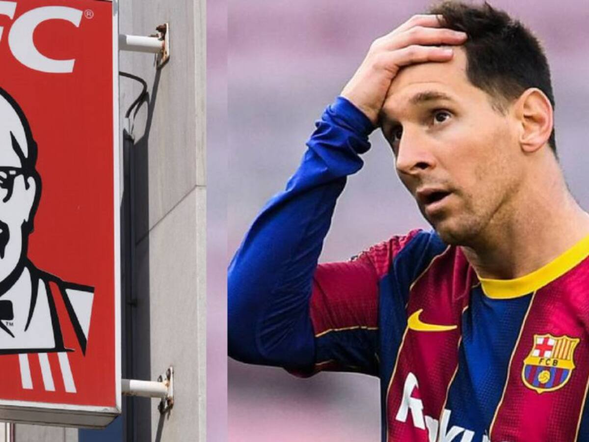 Messi: ¿dejado por Barcelona y contratado por KFC?