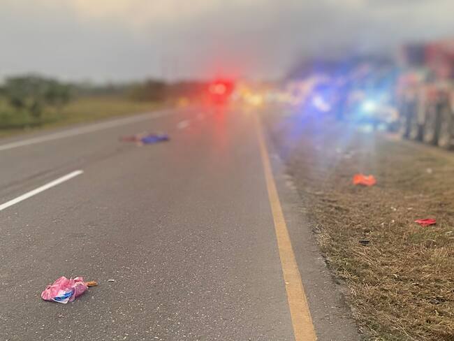 Dos muertos y un herido dejó grave accidente de tránsito en vía La Cordialidad