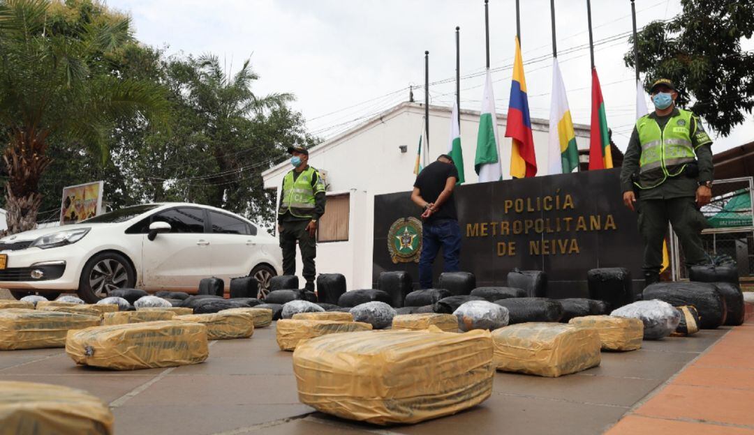 El estupefaciente proveniente de la  zona rural del Cuaca estaría avaluado en más de 100 millones de pesos.