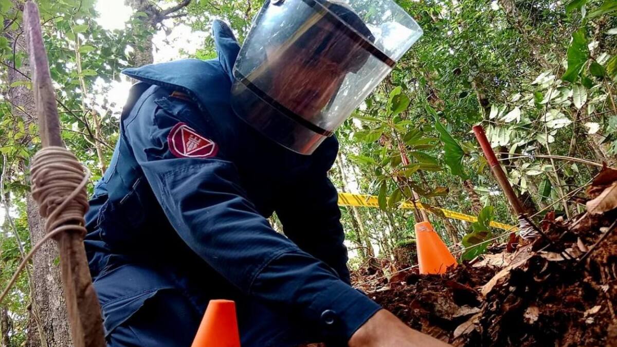 Avance del 94% en la descontaminación de minas en el departamento del Huila