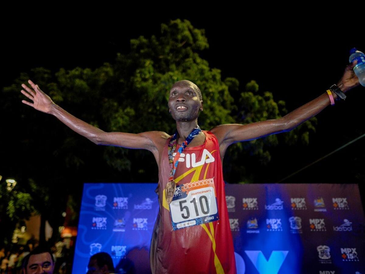 Keniano y colombiana, los ganadores de la primera versión de la Mompox 15K