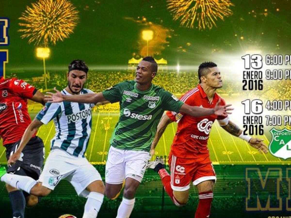 Nacional, Medellín, América y Cali jugarán cuadrangular amistoso en Estados Unidos