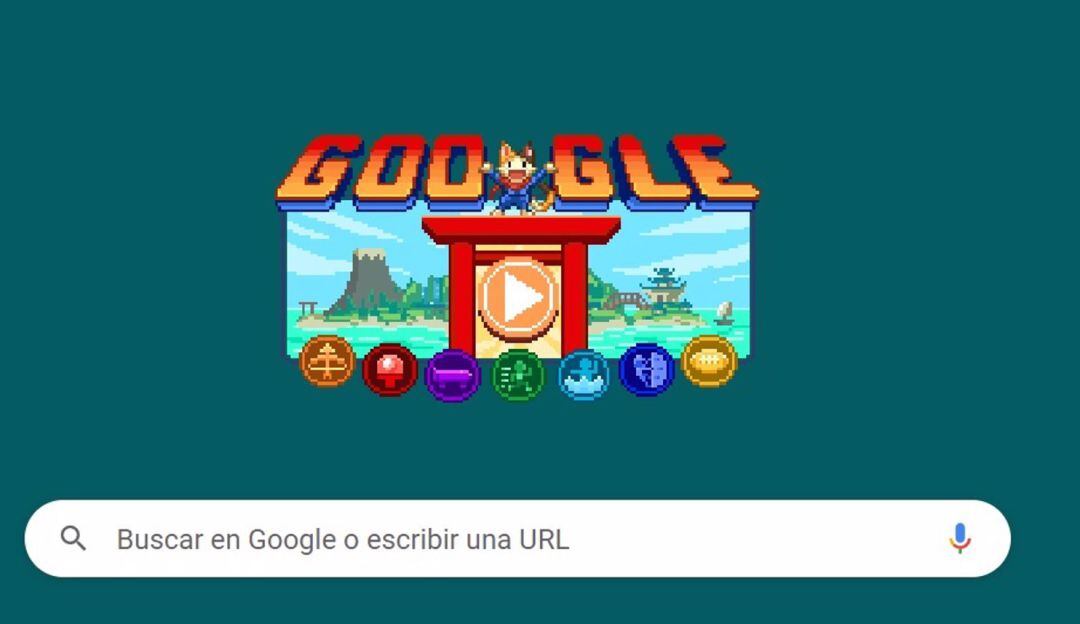 Doodle de los Juegos Olímpicos de Tokyo 2020