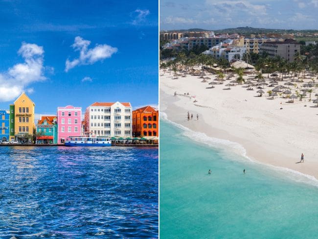 Aruba, Curazao, imágenes de referencia (Getty Images).