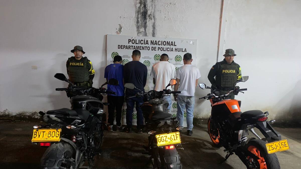 Autoridades en Huila por receptación y falsedad marcaria capturan a cuatro personas