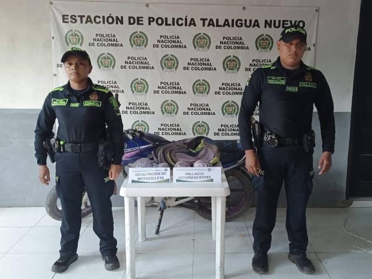 Hombre abandonó motocicleta cargada con cocaína entre Mompox y Talaigua: está prófugo